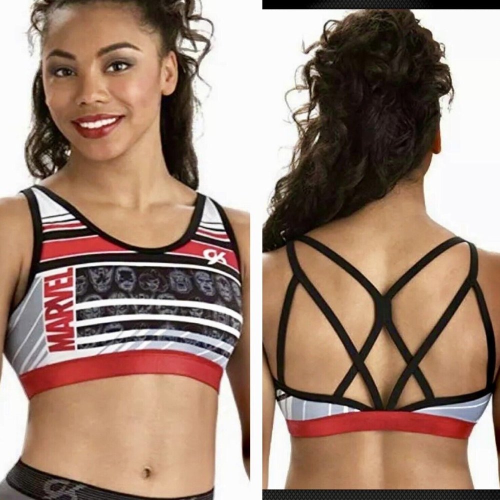 GK Elite Disney Marvel Avengers Comics Cutting Edge Bra Top Leotard Adult XS